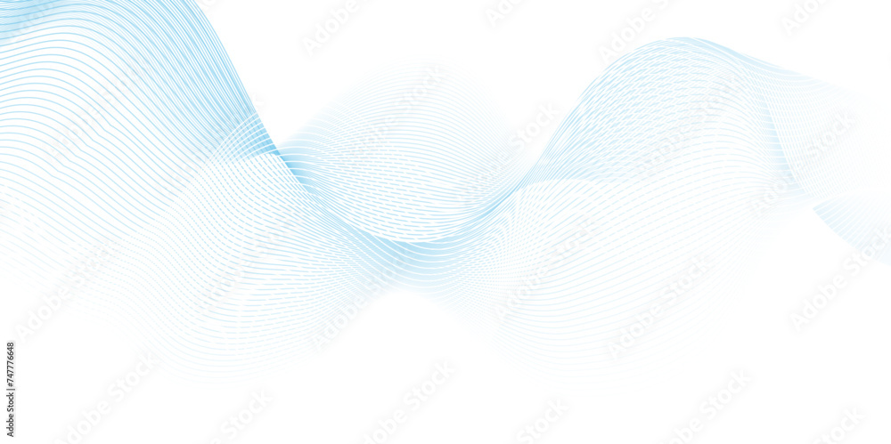 Vector minimal with waves blend flowing blue light transparent. modern bright creative science and technology line stripe isolated science digital flowing frequency web lines. Vector minimal with waves blend flowing blue light transparent. modern bright creative science and technology line stripe isolated science digital flowing frequency web lines.