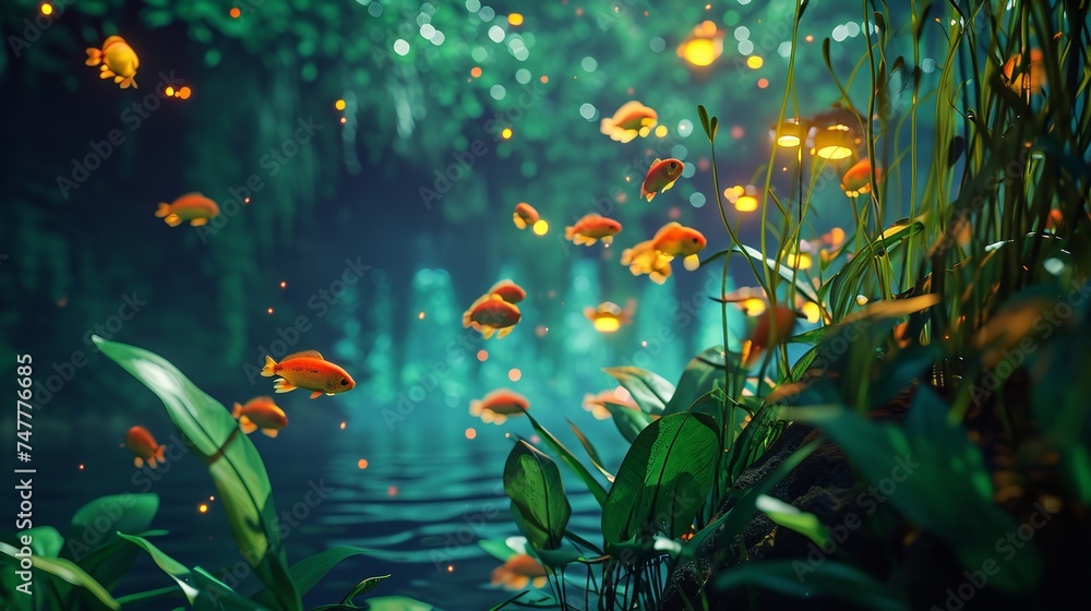 LED Submersible Lights 8K Realistic Lighting LED Submersible Lights 8K Realistic Lighting