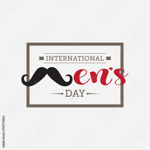 International Men's day vector illustration. International Men's day themes design concept with flat style vector illustration. Suitable for greeting card, poster and banner.