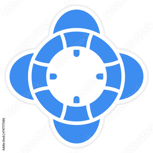 Life Preserver Icon Style