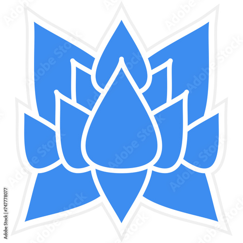 Lotus Flower Icon Style