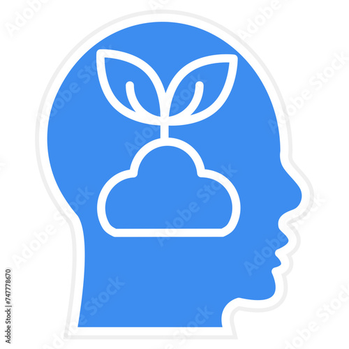 Mental Growth Icon Style