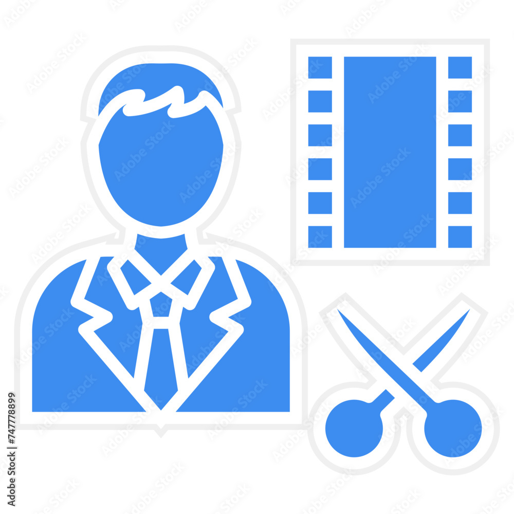 Film Editor Male Icon Style Film Editor Male Icon Style