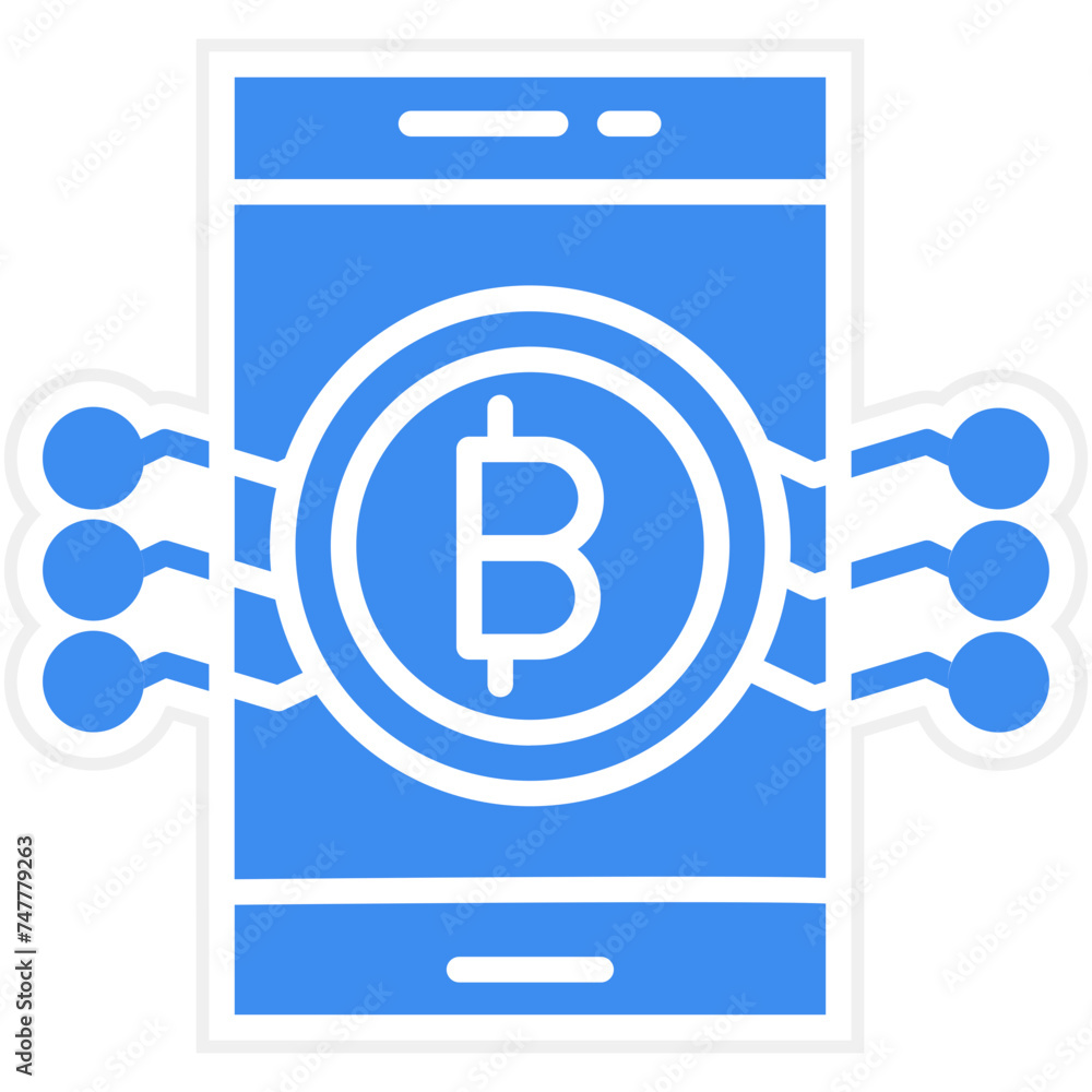 Digital Money Icon Style Digital Money Icon Style