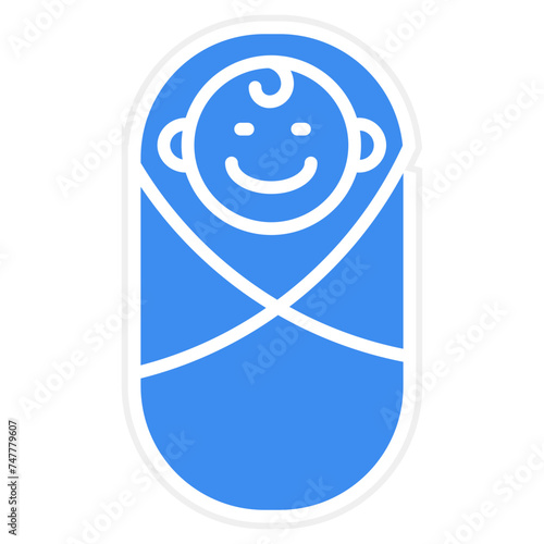 Newborn Baby Icon Style
