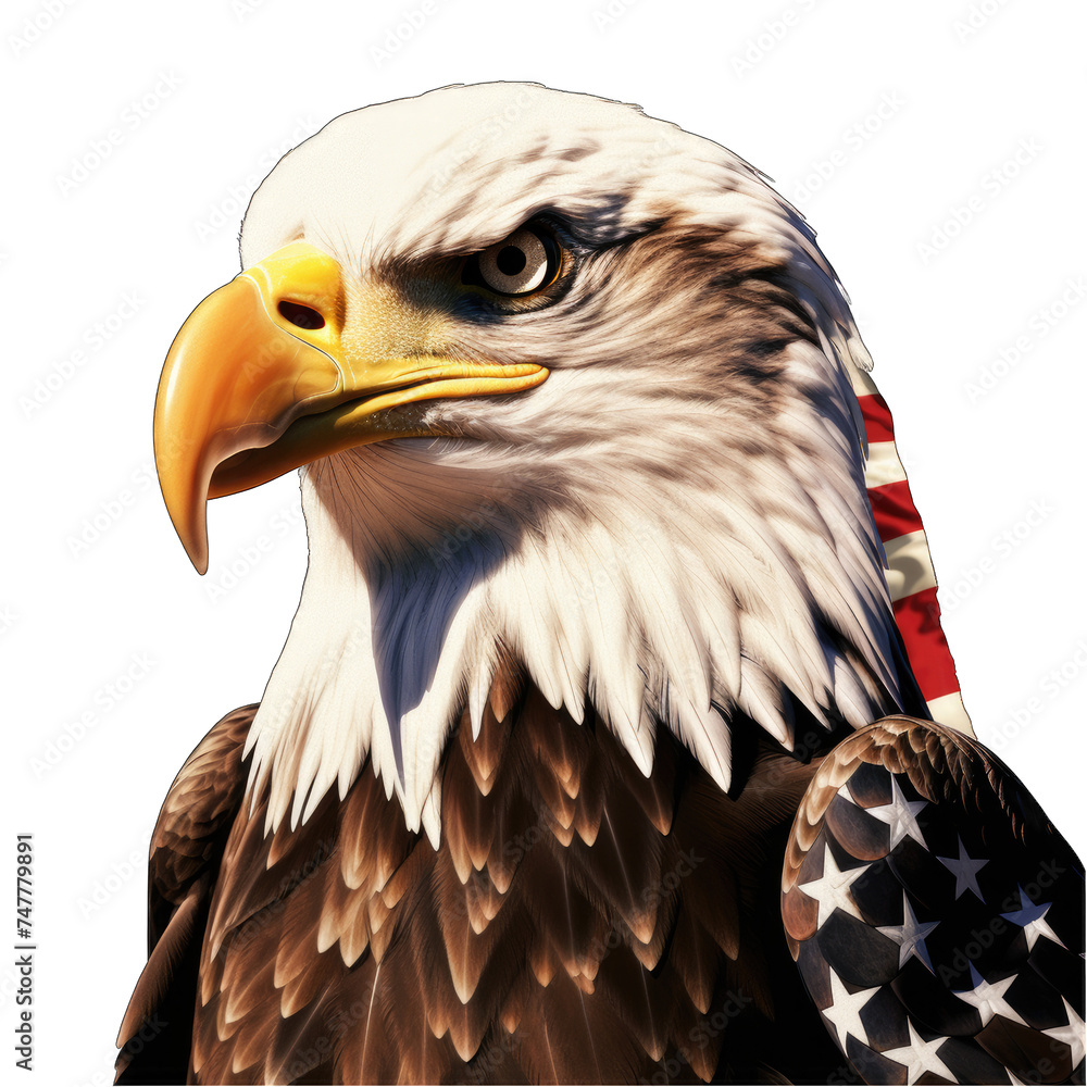Obraz premium American Redoubtable Eagle png