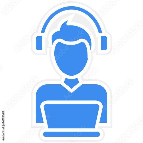 Relax Work Icon Style