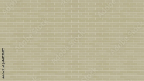 Brick texture cream for interior wallpaper background or cover © Danramadhany