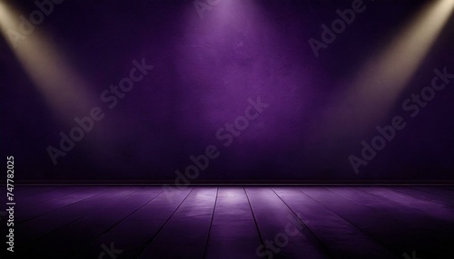 "Elevated Elegance: Dark and Purple Studio Setting for Product Display and Photography"