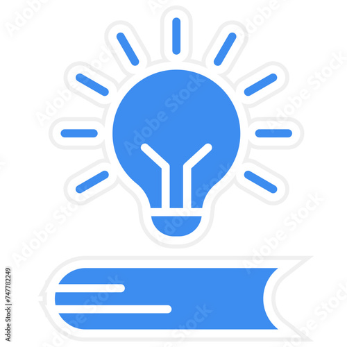 Book Lamp Icon Style