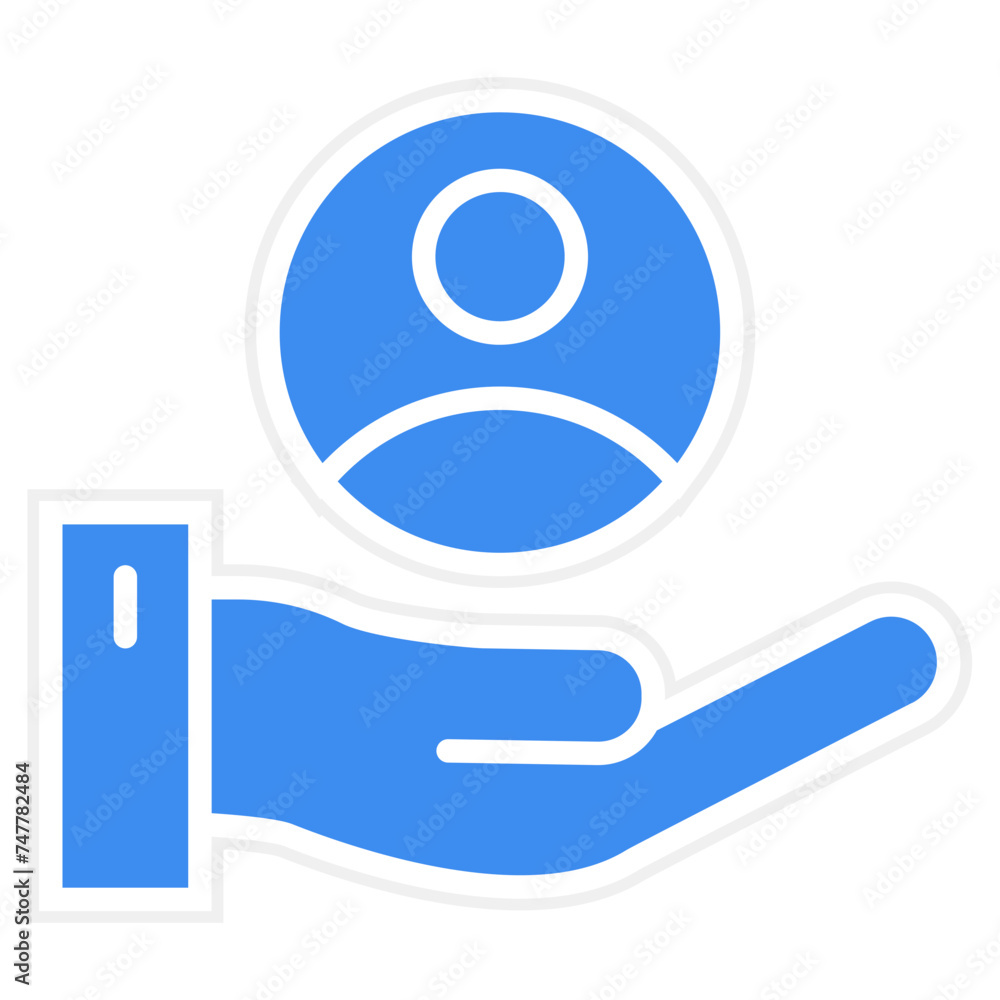 Customer Retention Rate Icon Style Customer Retention Rate Icon Style