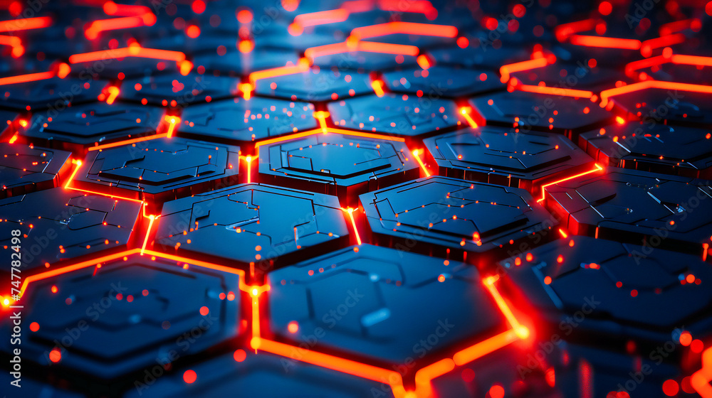 Networked Digital Technology Background, Abstract Computerized Design, Futuristic Blue Connectivity, Modern Sci-Fi Concept Networked Digital Technology Background, Abstract Computerized Design, Futuristic Blue Connectivity, Modern Sci-Fi Concept