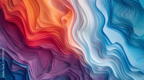 abstract colorful background with waves