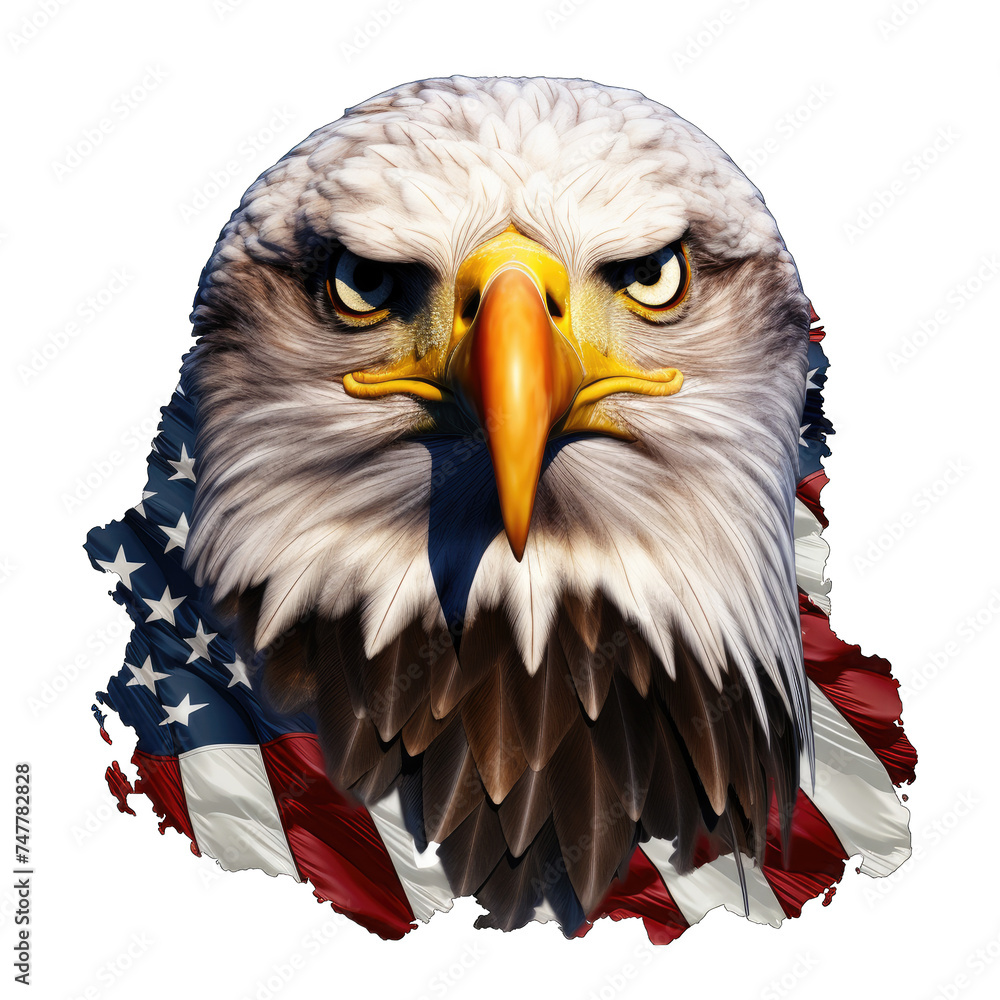 Obraz premium American Redoubtable Eagle png