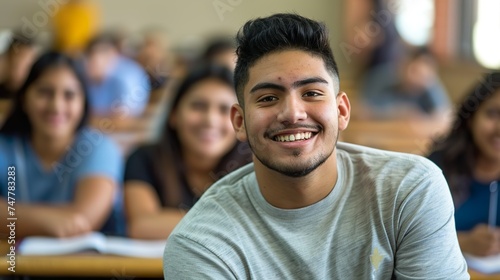 Latino college student photo