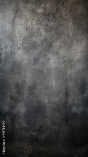Dark concrete floor with a black wall texture, rough background