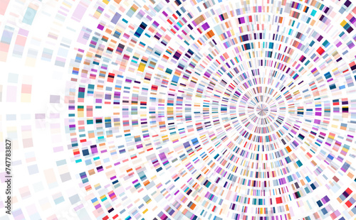 Dna test infographic. Genome sequence map.