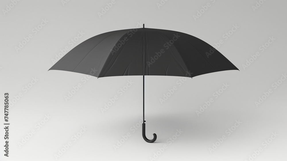 black umbrella mock up isolated on white black umbrella mock up isolated on white