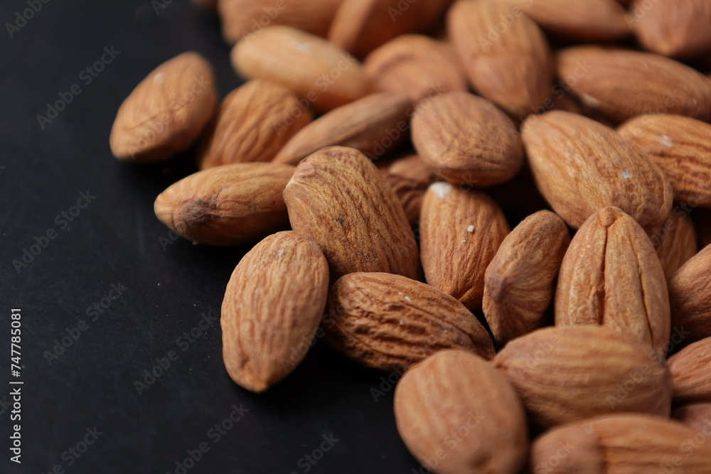 close up of almond close up of almond