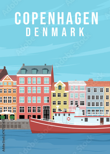 river copenhagen city in denmark