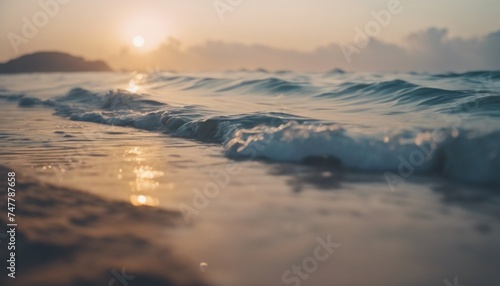 view of aesthetic morning in the ocean background image