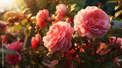 Beautiful roses outdoors