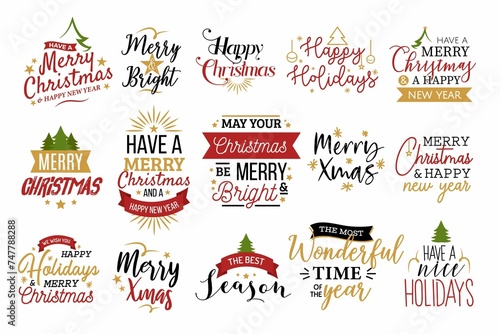 Christmas Typography Set