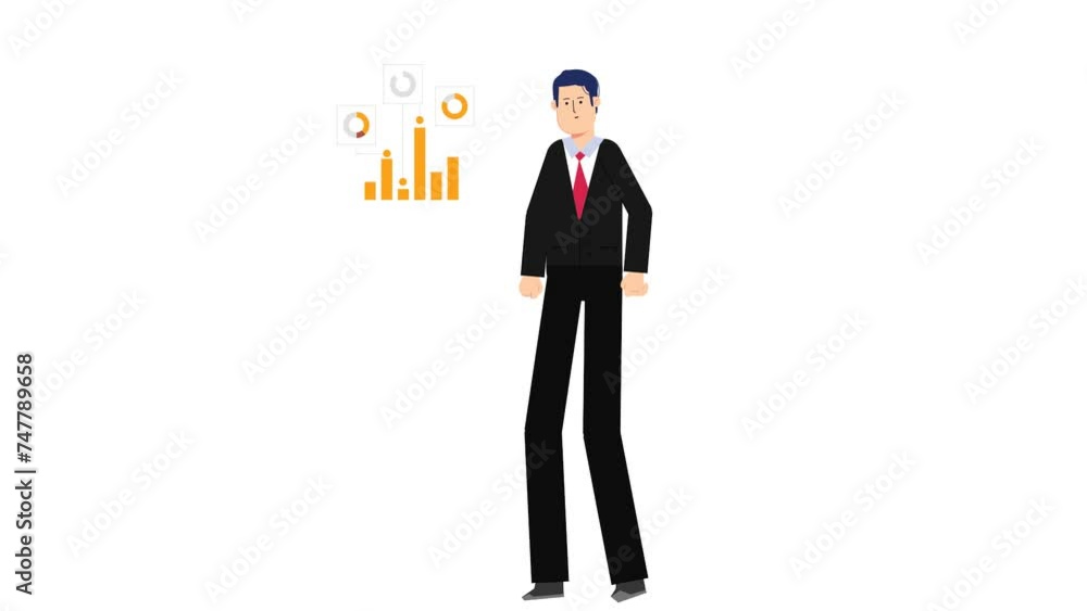 business characters thinking business characters thinking