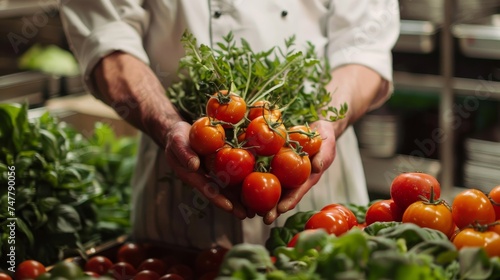 journey of seasonal ingredients from farm to table, highlighting the chef's creative culinary techniques