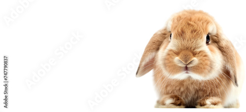 Cute isolated rabbit