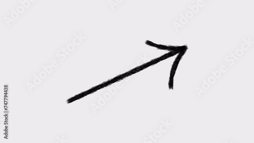2d animation of appearance of 20 animated hand-drawn arrows set with boil effect. 4K video with alpha-channel.