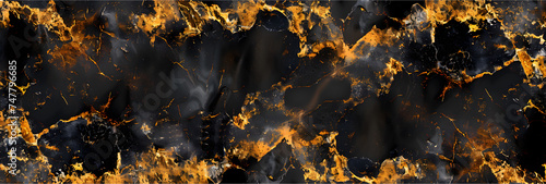 Dark Blue marble texture background with gold touchups