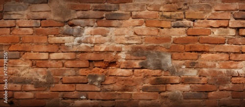 A red brick wall serves as the backdrop for a white clock  standing out against the textured surface. The clocks hands move steadily  ticking away the hours against the rugged bricks.