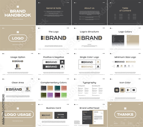 Landscape Brand Guidelines book template