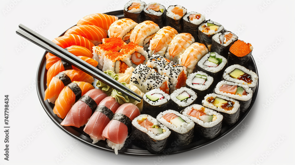 sushi on a plate sushi on a plate