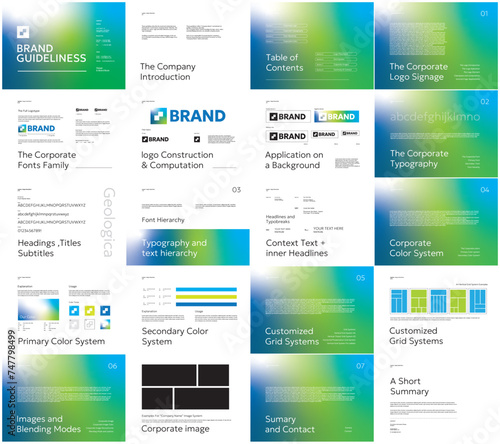 Brand Guidelines Design and 20 Page Brand Guidelines Layout