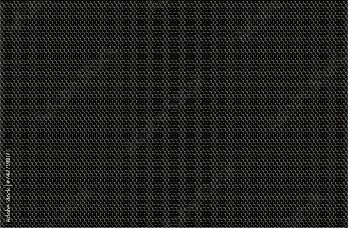 Abstract pattern. Background. Small gradient honeycombs on a black background. Seamless pattern. White black.r illustration Flyer background design, advertising background, fabric, clothing, tex