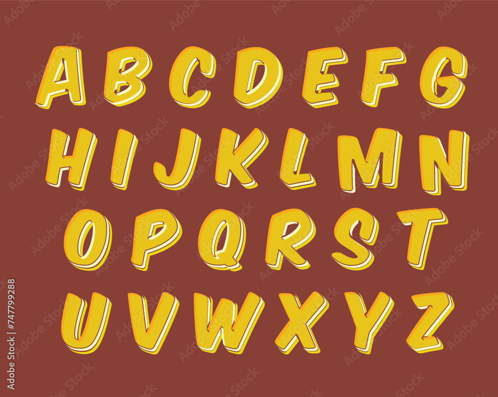 Cartoon alphabet letters Cartoon alphabet letters