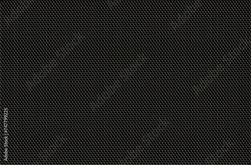 Abstract pattern. Background. Small gradient honeycombs on a black background. Seamless pattern. White black. Vector illustration Flyer background design, advertising background, fabric, clothing, tex