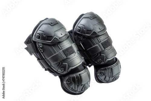 Team Elbow Pads On Transparent Background.