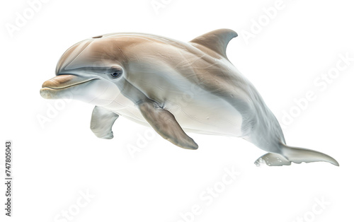Marine Mammal Delight: The Dolphin isolated on transparent Background