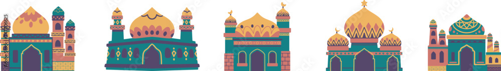 illustration of a mosque arabic islamic for Ramadan kareem and eid
