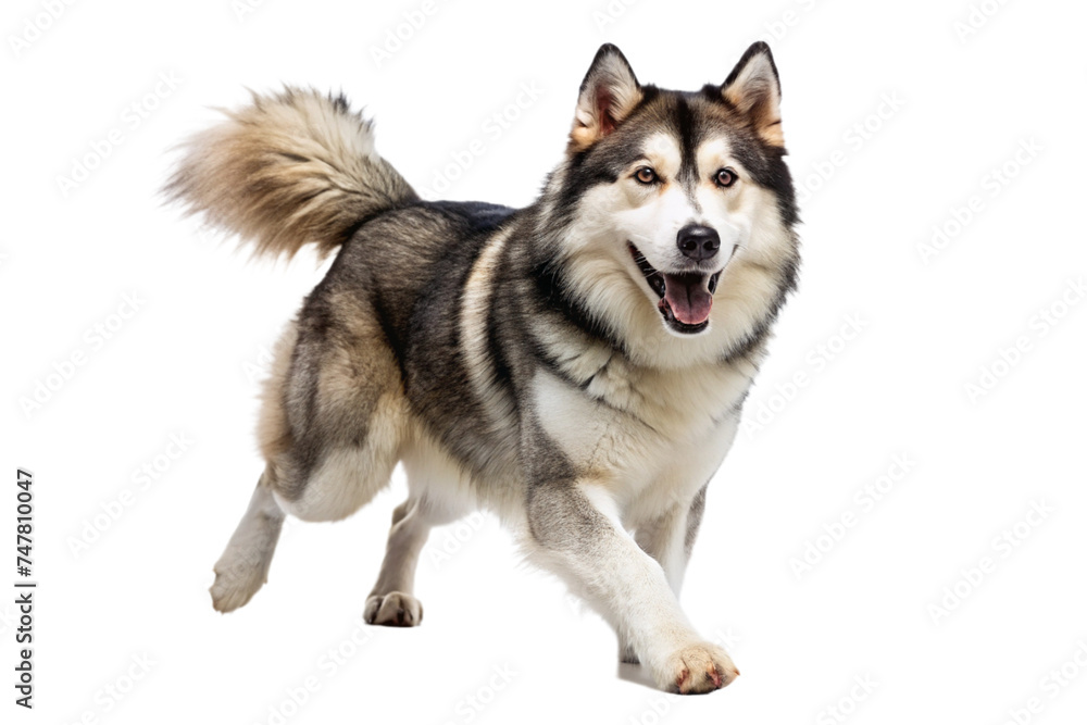 Alaskan Malamute dog on a transparent background Alaskan Malamute dog on a transparent background
