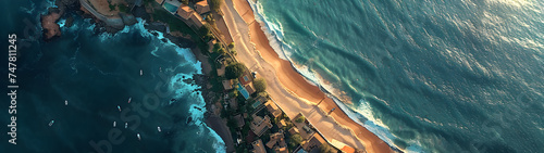 Brazil Landscape Drone View, Generative Ai
