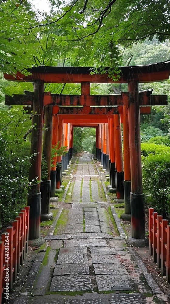Traditional Japanese Torii Gate