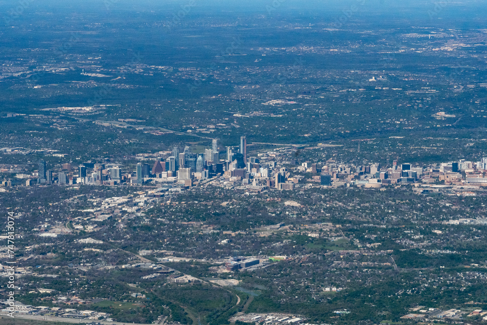 Aerial view of Austin Texas