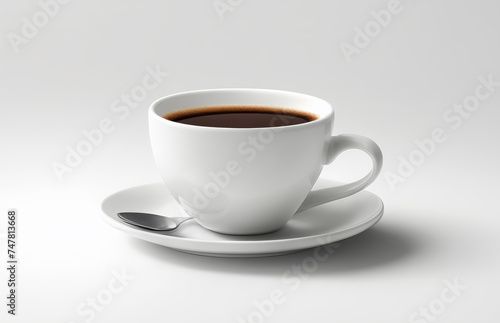 Coffee Cup on Solid Background