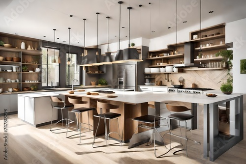 interior of a kitchen generated by AI technology