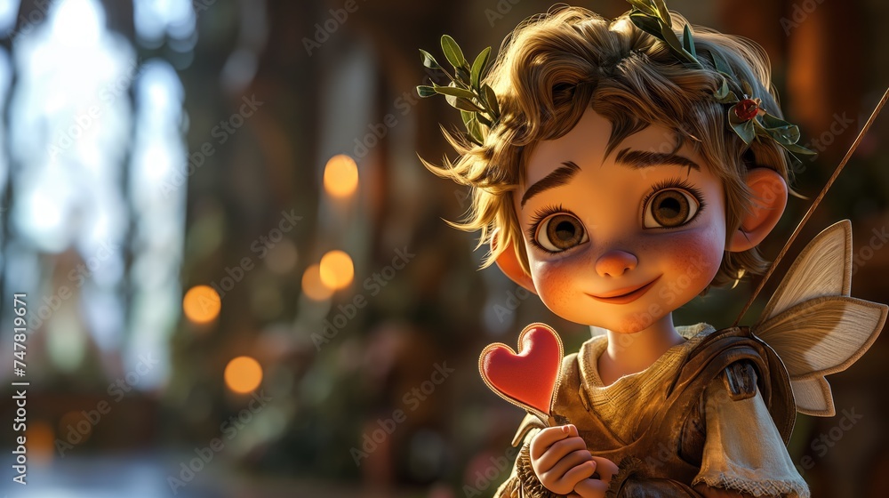 cute cupid, angel. Created with Generative AI. cute cupid, angel. Created with Generative AI.