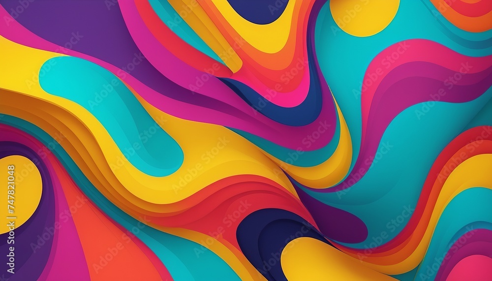Abstract Multicolor Texture - A Symphony of Strange Shapes Abstract Multicolor Texture - A Symphony of Strange Shapes